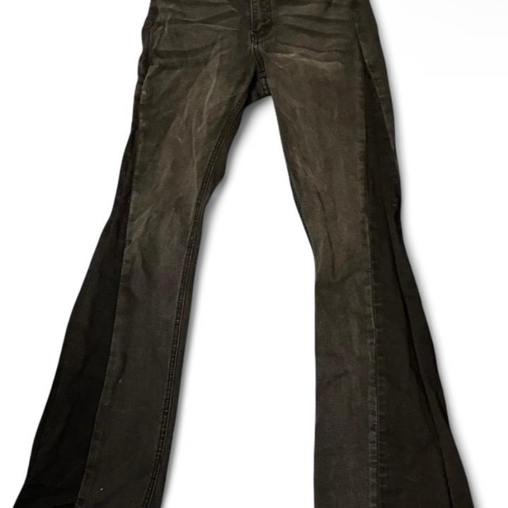 Aphrodite Black Flare Wide Leg Jeans Premium Denim